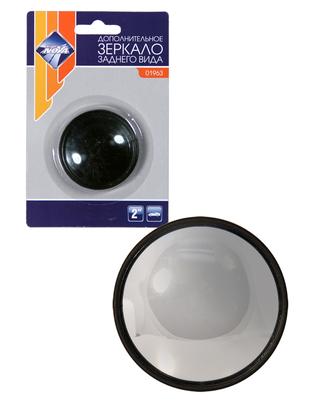 Зеркало дополнительное заднего вида 2" (50 мм.) "Nova Bright" кружок (1 шт) 