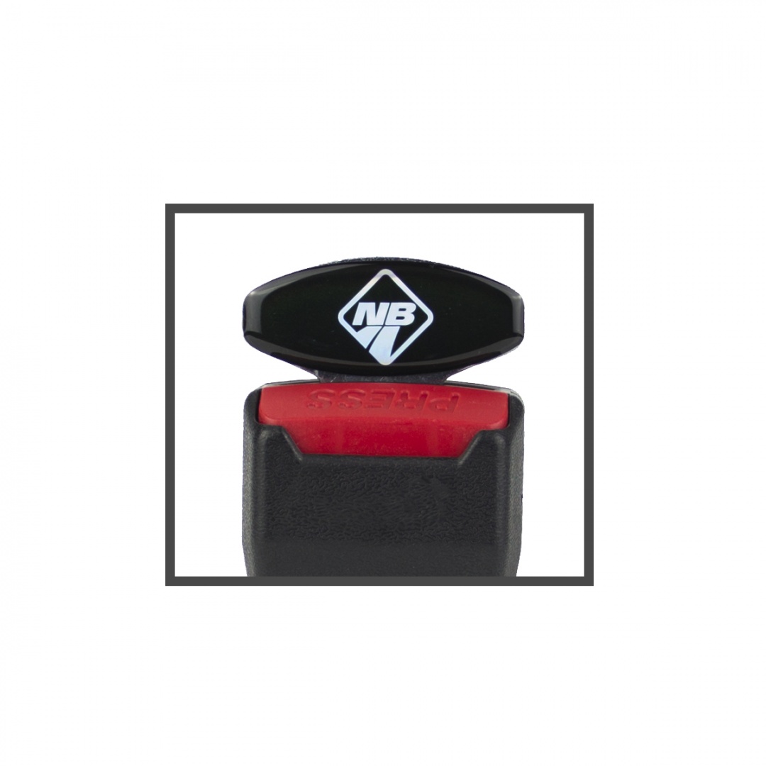 Заглушка замка ремня безопасности "Nova Bright" металлическая (2 шт.)