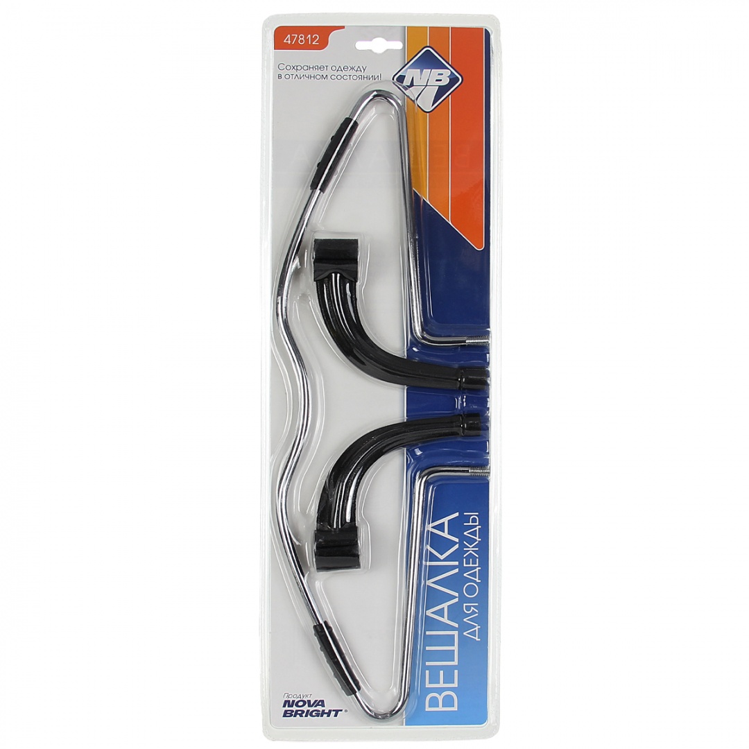 Вешалка автомобильная "Nova Bright" на подголовник с резиновыми накладками